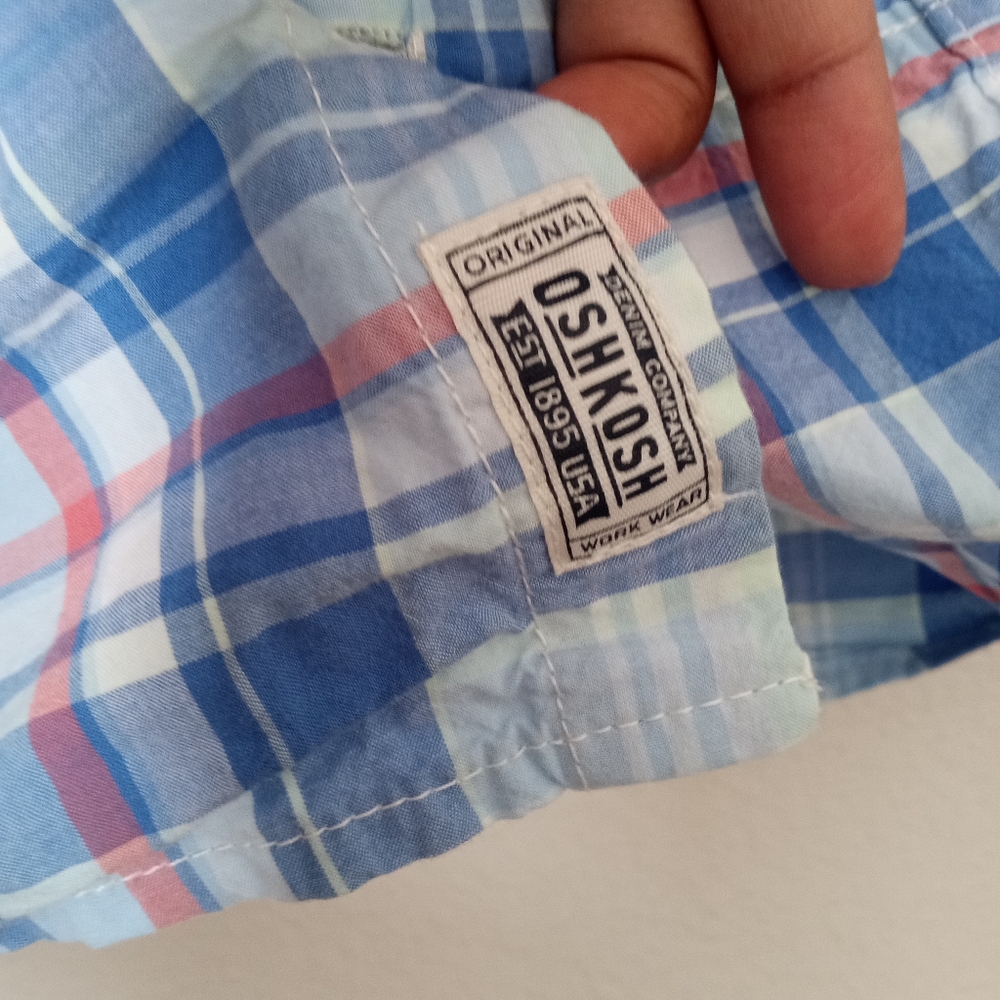 Osh Kosh & Wonder Nation Boys Bundle Button Long Sleeve Shirts - Picture 7 of 12